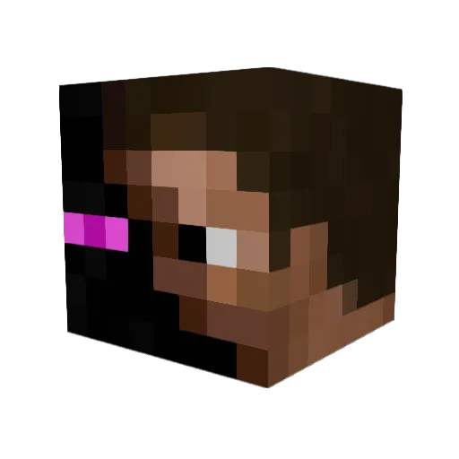 YDPigeon Minecraft avatar head, 3D render