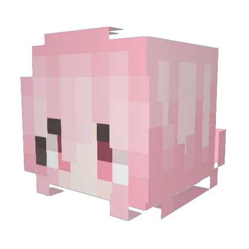 YDSO Minecraft avatar head, 3D render