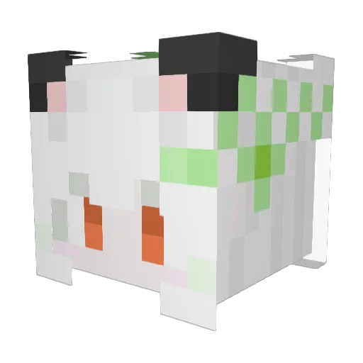 YDZhou Minecraft avatar head, 3D render