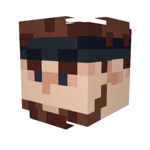 YD_Foundation Minecraft avatar head, 3D render