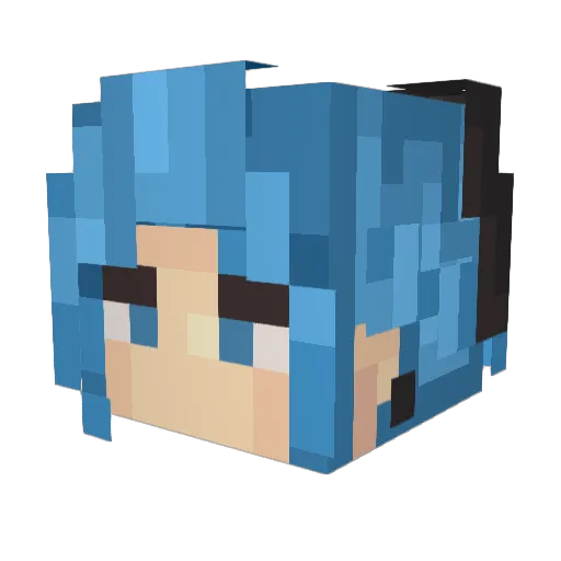 YEAHYOUNG Minecraft avatar head, 3D render