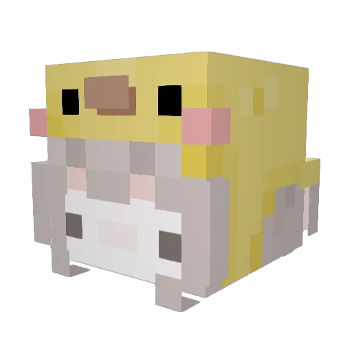 YEBINDDU Minecraft avatar head, 3D render