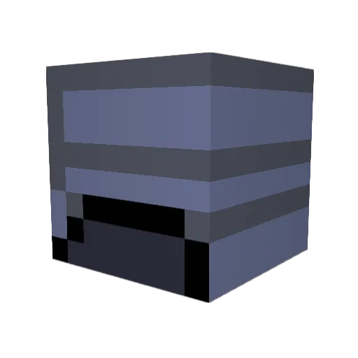 YEDG Minecraft avatar head, 3D render