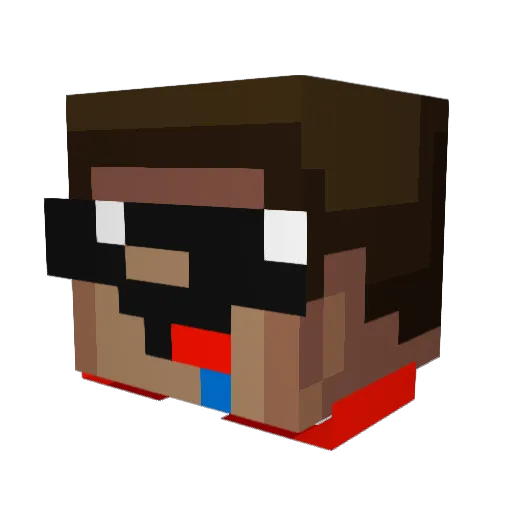 YEEET1211 Minecraft avatar head, 3D render