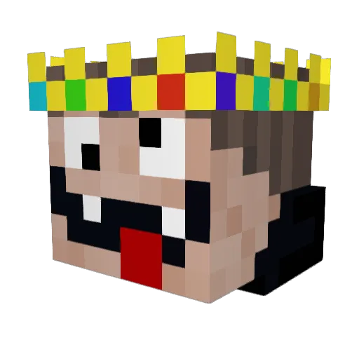 YEETWITHPETE Minecraft avatar head, 3D render