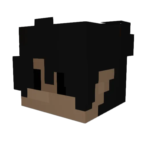 YEEdung Minecraft avatar head, 3D render