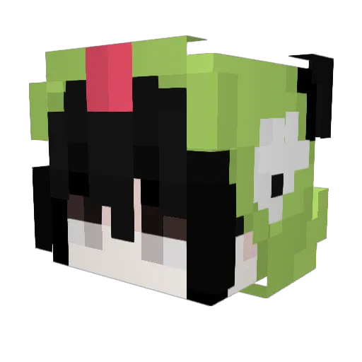 YEFF_7 Minecraft avatar head, 3D render