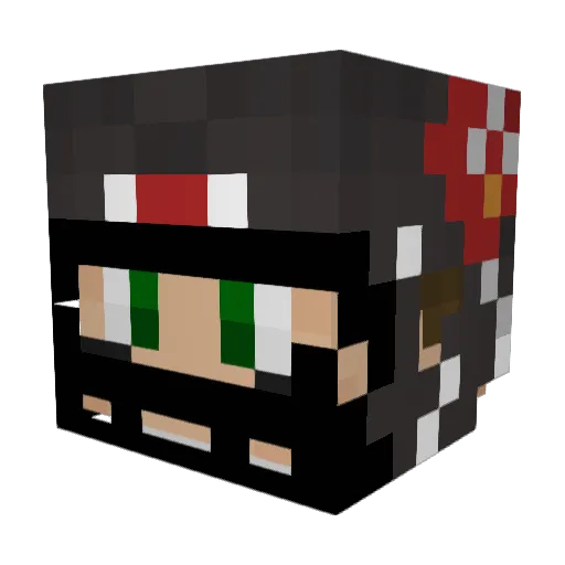 YEGadam Minecraft avatar head, 3D render