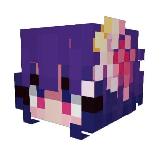 YEININ Minecraft avatar head, 3D render