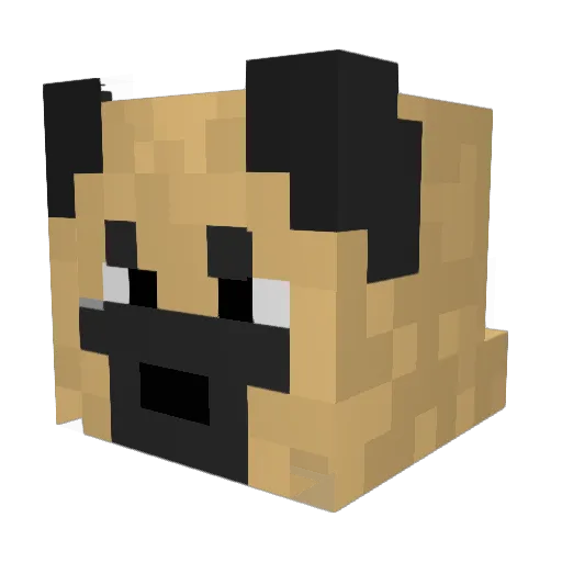 YEKTAn Minecraft avatar head, 3D render