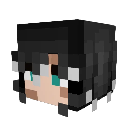 YENlX Minecraft avatar head, 3D render