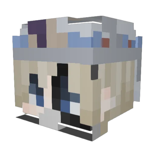 YEONG808 Minecraft avatar head, 3D render