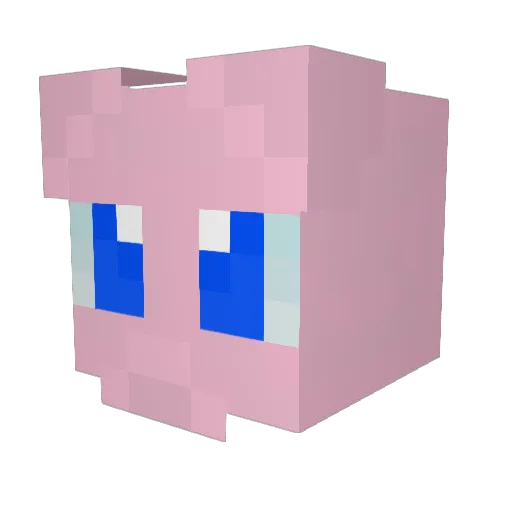 YES8871 Minecraft avatar head, 3D render