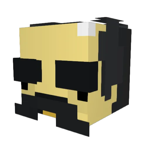 YESPED Minecraft avatar head, 3D render