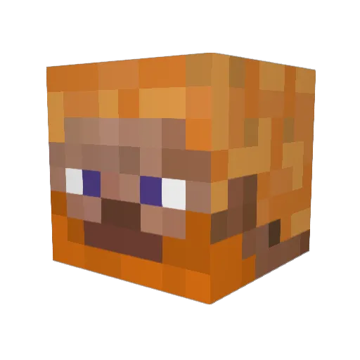 YETI1987 Minecraft avatar head, 3D render