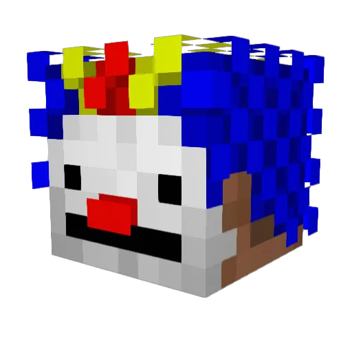 YETRAV Minecraft avatar head, 3D render