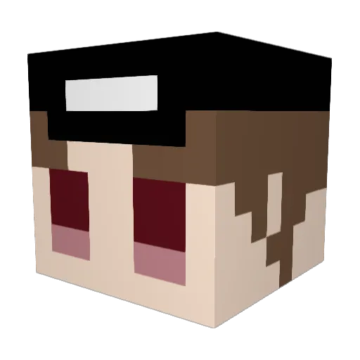 YEYE0425 Minecraft avatar head, 3D render