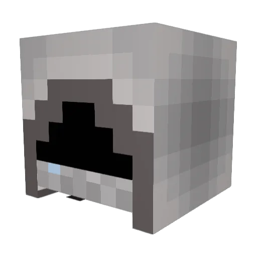 YFNDO Minecraft avatar head, 3D render