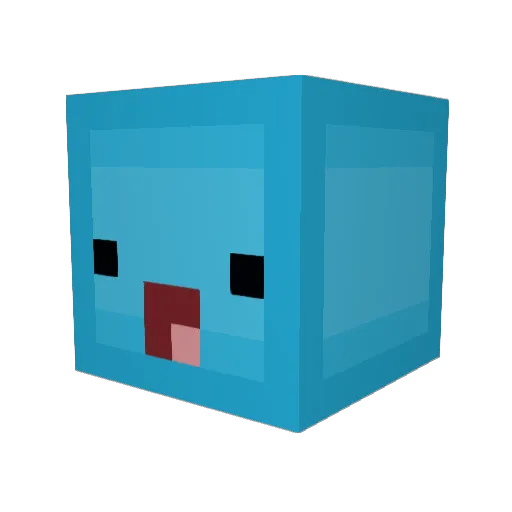 YFUDJT Minecraft avatar head, 3D render