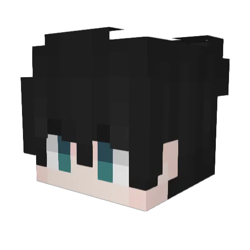YGANY Minecraft avatar head, 3D render