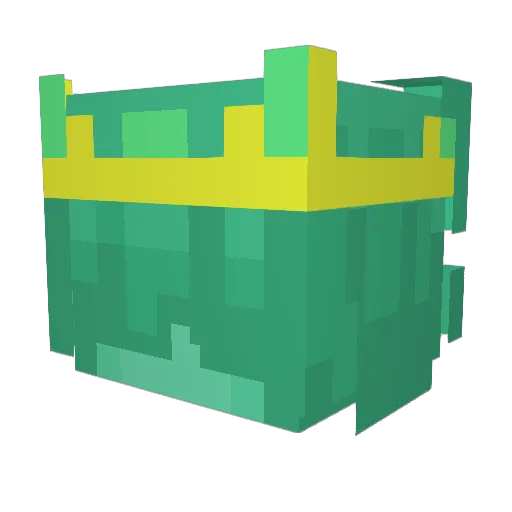 YGSB Minecraft avatar head, 3D render