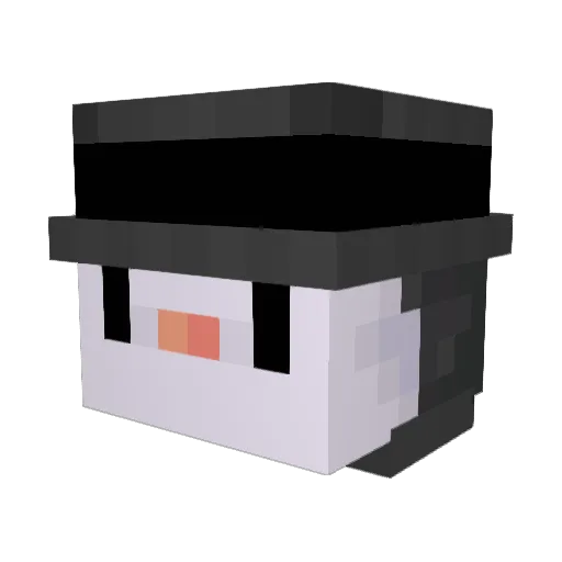 YGTBAB Minecraft avatar head, 3D render