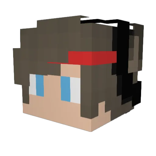 YGWGR Minecraft avatar head, 3D render
