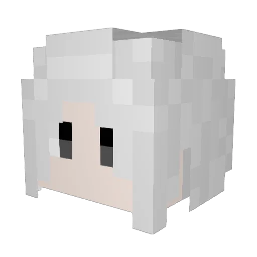 YG_yulang Minecraft avatar head, 3D render