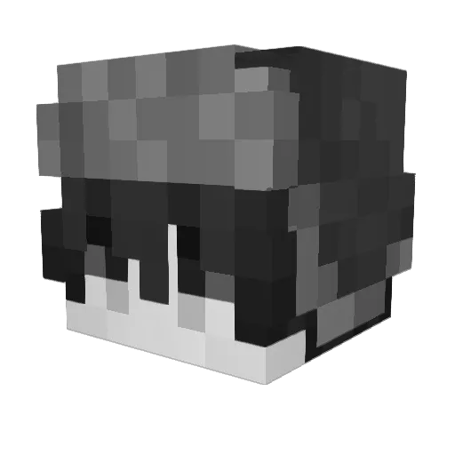 YH0220 Minecraft avatar head, 3D render