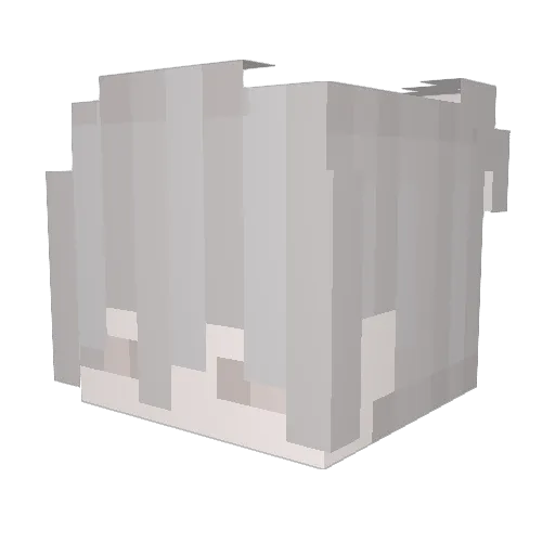 YHANM Minecraft avatar head, 3D render