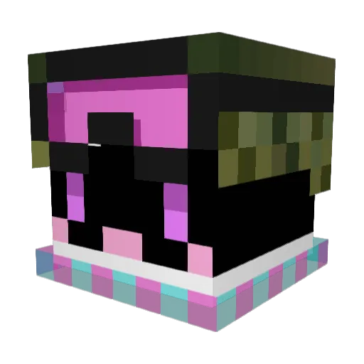 YHIS Minecraft avatar head, 3D render