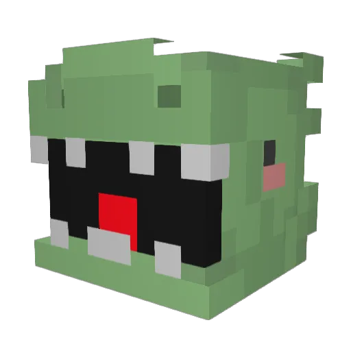 YHJSXH Minecraft avatar head, 3D render