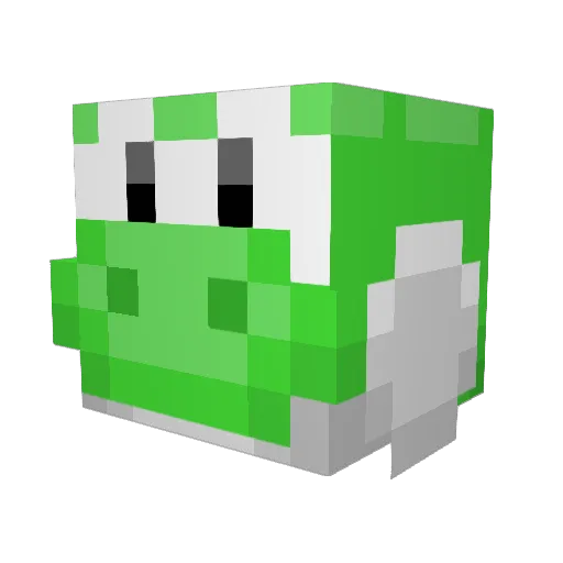 YHP190 Minecraft avatar head, 3D render