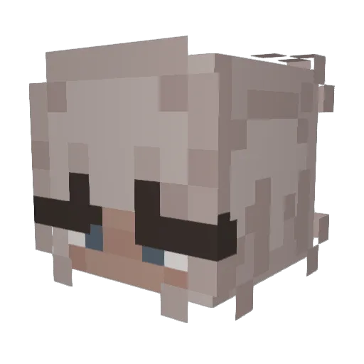 YHWHGirl Minecraft avatar head, 3D render