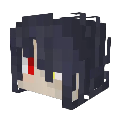YH___ Minecraft avatar head, 3D render