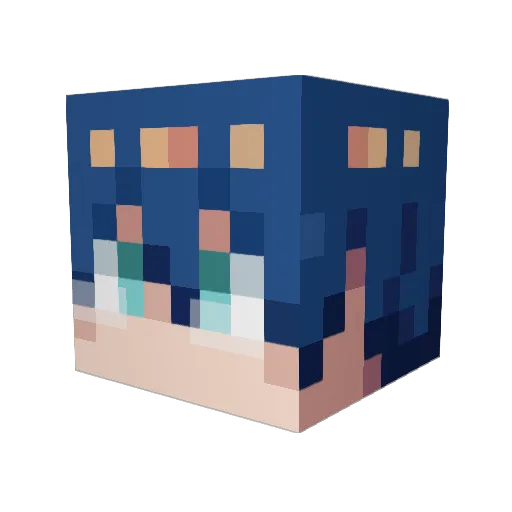 YHappy1225 Minecraft avatar head, 3D render