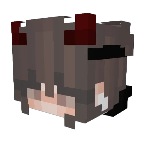 YI4 Minecraft avatar head, 3D render