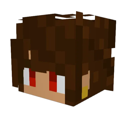 YID0YIP Minecraft avatar head, 3D render