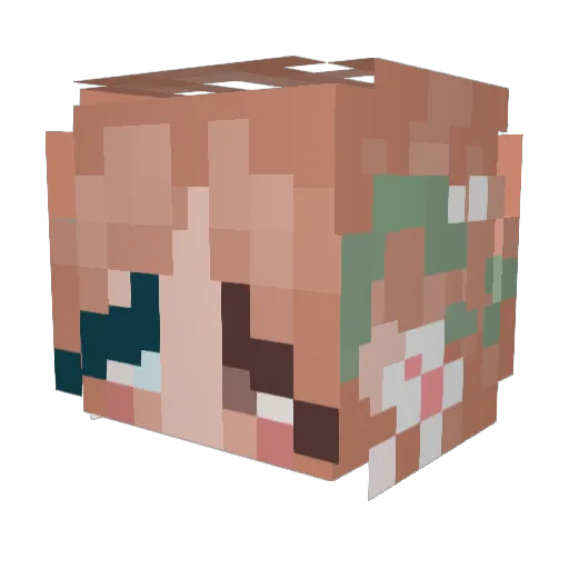 YIHUIsun Minecraft avatar head, 3D render
