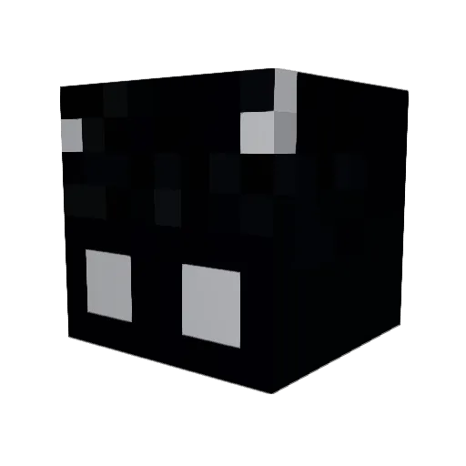 YIN4A Minecraft avatar head, 3D render