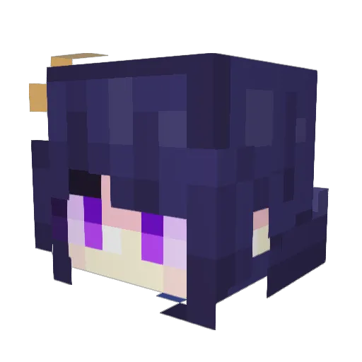 YINANsama Minecraft avatar head, 3D render