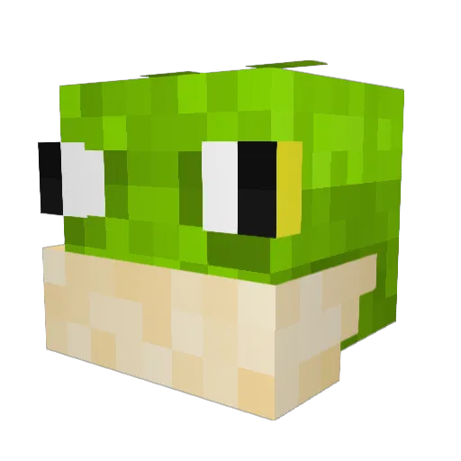 YING2012 Minecraft avatar head, 3D render