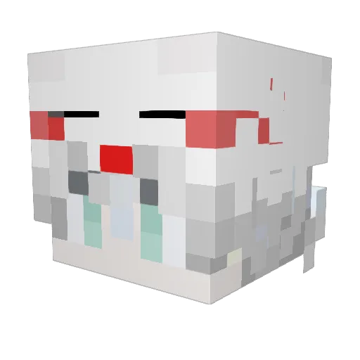 YIRESAsyy Minecraft avatar head, 3D render