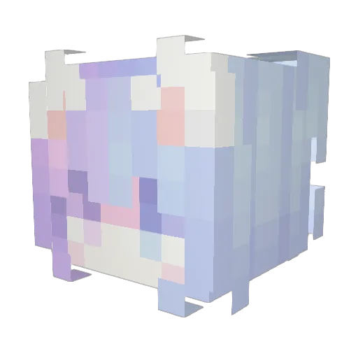YIXIAN666 Minecraft avatar head, 3D render