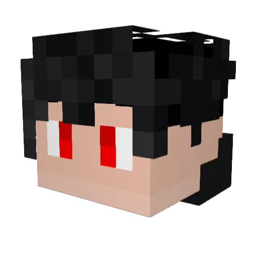 YI_L Minecraft avatar head, 3D render
