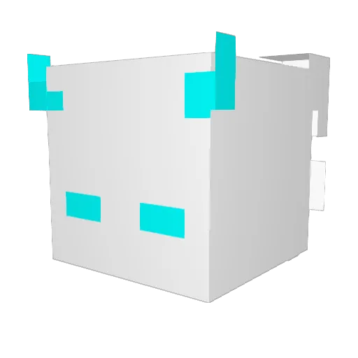 YJS2176 Minecraft avatar head, 3D render