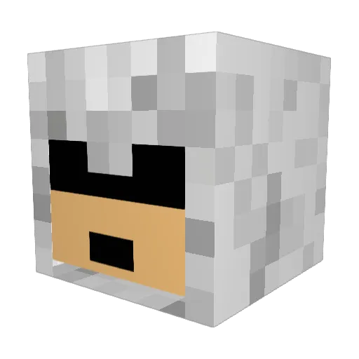 YKHjeffery Minecraft avatar head, 3D render