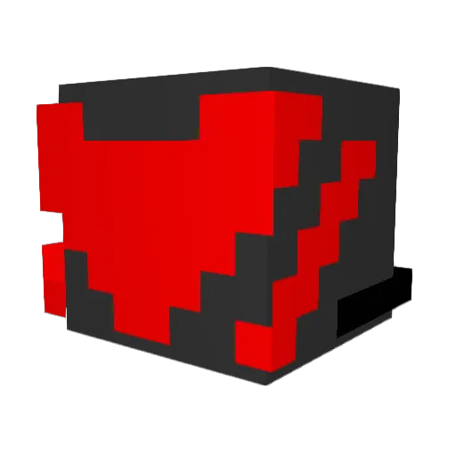 YKNarou Minecraft avatar head, 3D render