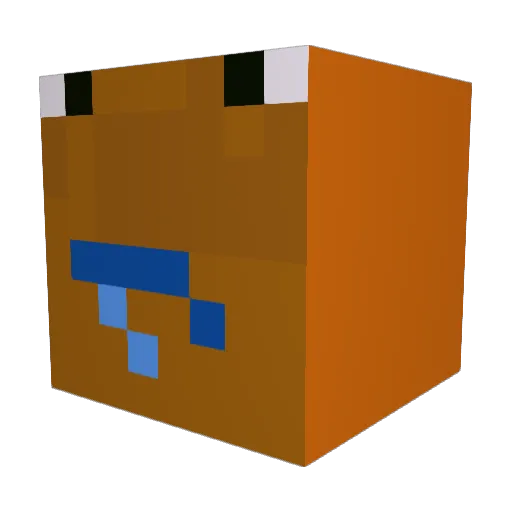 YKSRAM Minecraft avatar head, 3D render