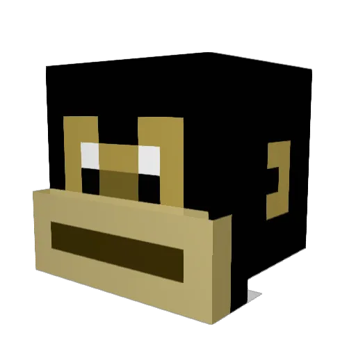YK_Titanium Minecraft avatar head, 3D render